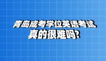 青島成考學位英語